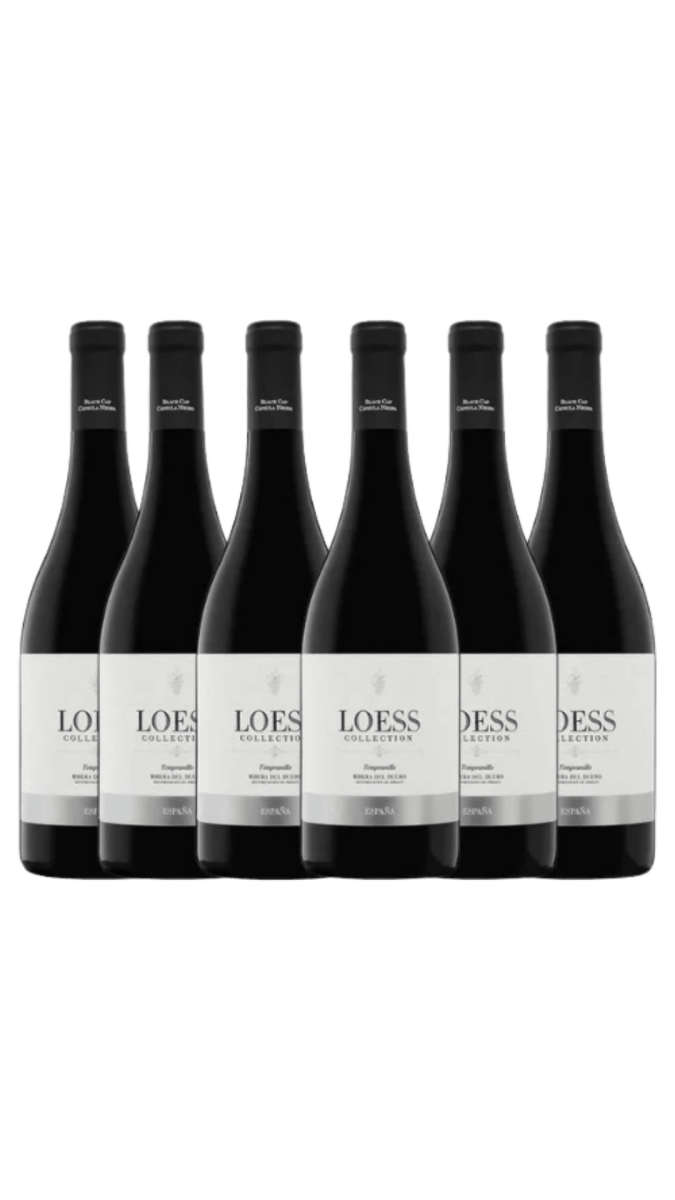 Doos (6) - Loess Collection Ribera del Duero - Tempranillo (Zwart) - Loess Wijnen - spaanse_wijn - Verdejo witte wijn uit Rueda, exclusieve Spaanse kwaliteitswijn - Ribera del Duero rode wijn, gemaakt van Tempranillo druiven - Spaanse wijnen exclusief