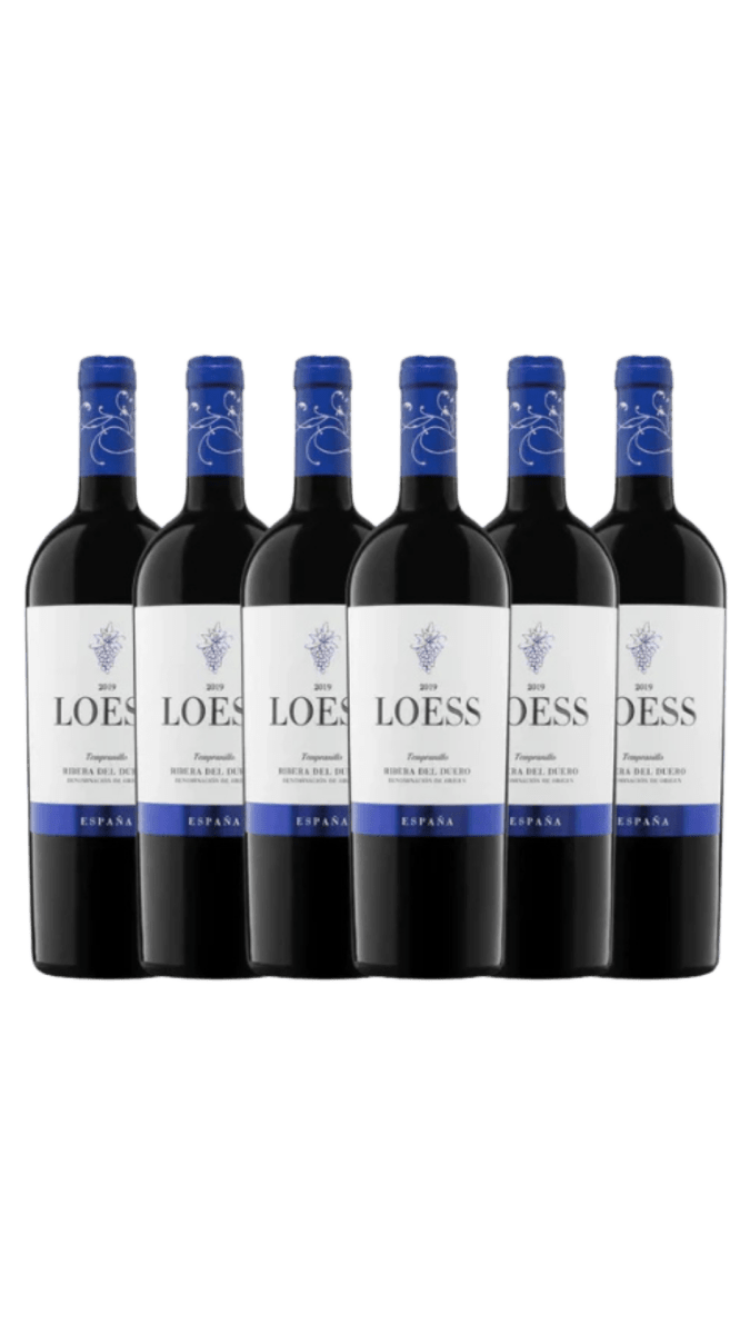 Doos (6) - Loess Ribera del Duero - Tempranillo (Blauw) - Loess Wijnen - spaanse_wijn - Verdejo witte wijn uit Rueda, exclusieve Spaanse kwaliteitswijn - Ribera del Duero rode wijn, gemaakt van Tempranillo druiven - Spaanse wijnen exclusief